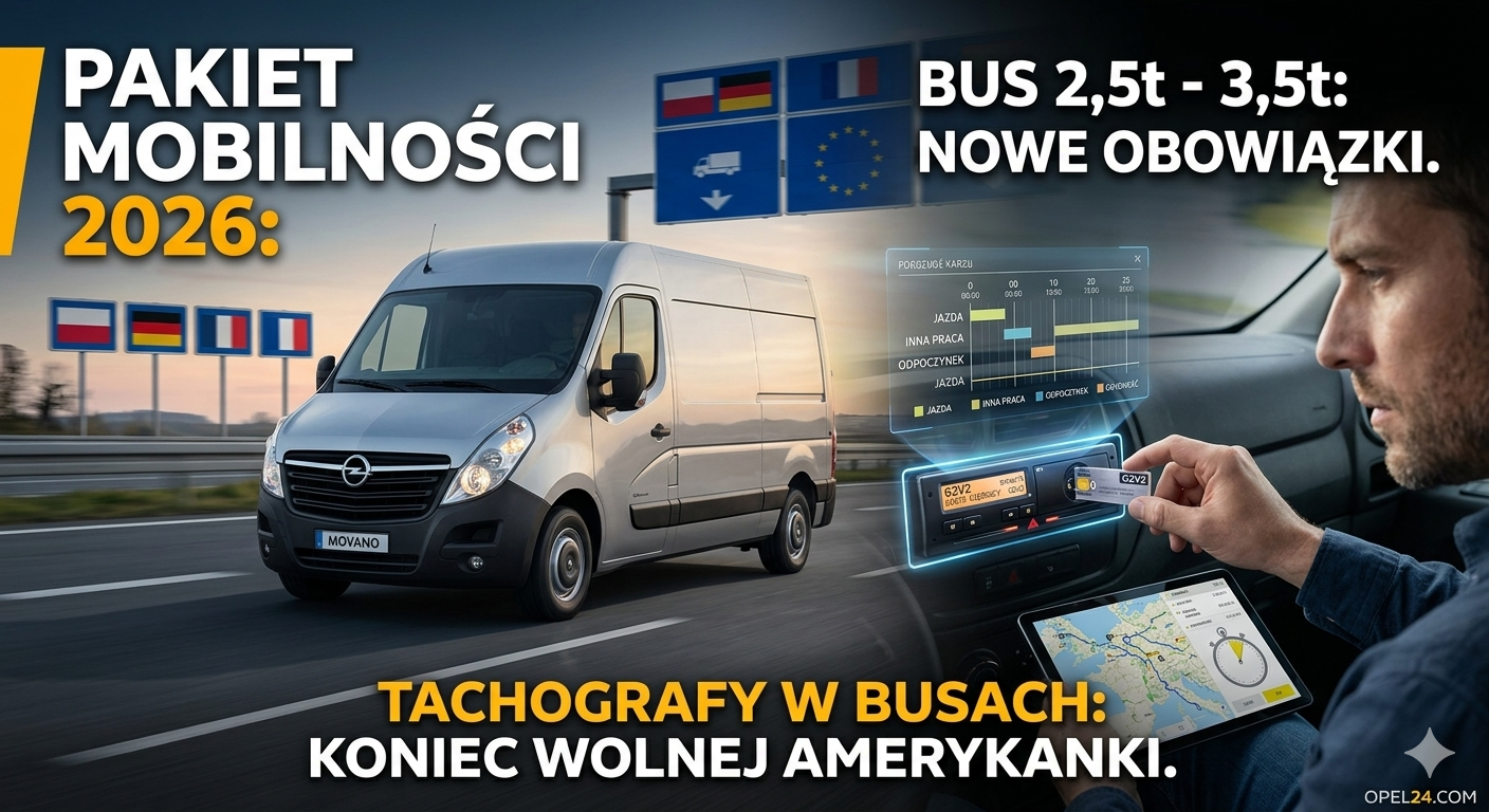 Opel Movano transport międzynarodowy Pakiet Mobilności 2026