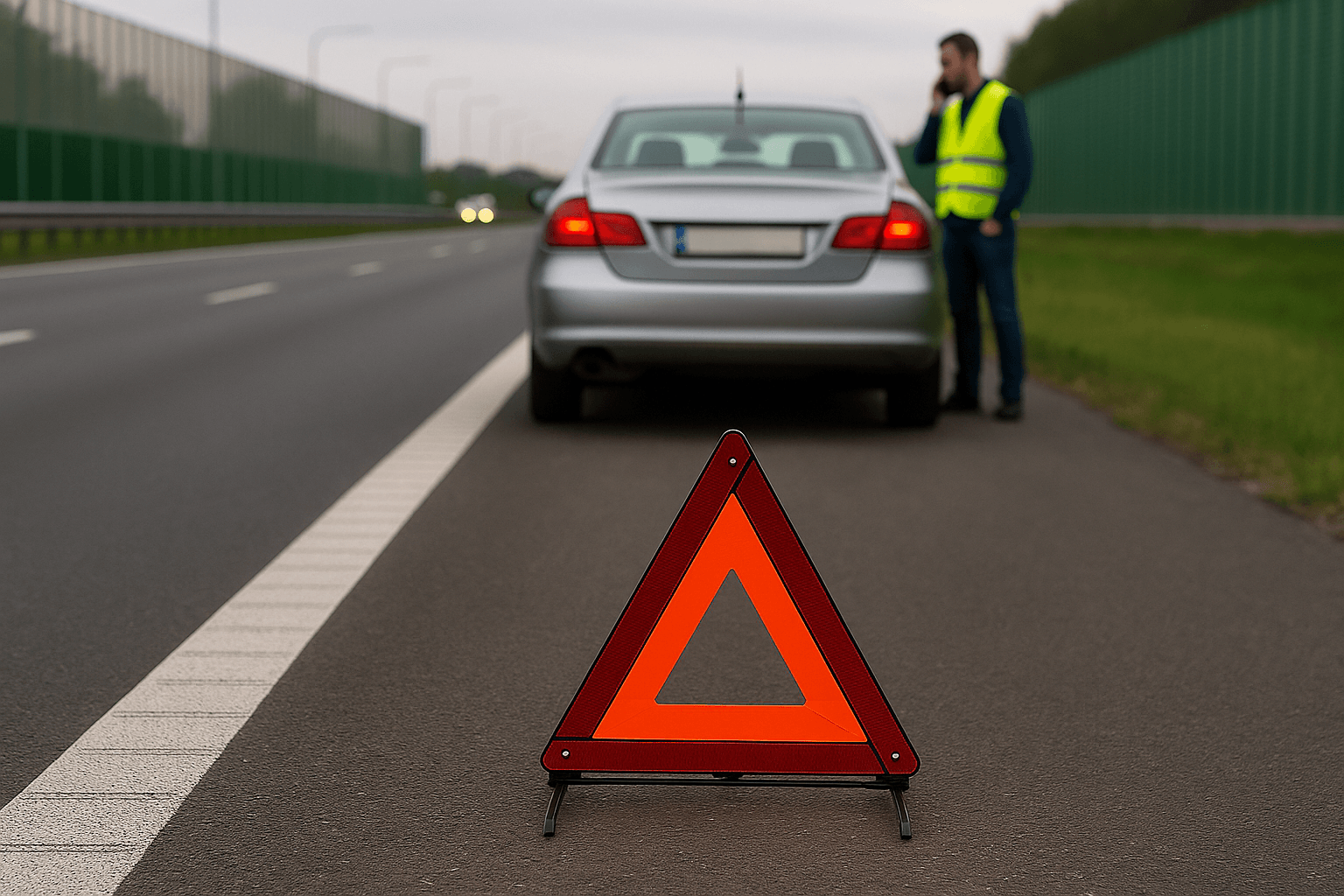 Awaria na trasie szybkiego ruchu – zasady postępowania i obowiązki kierowcy