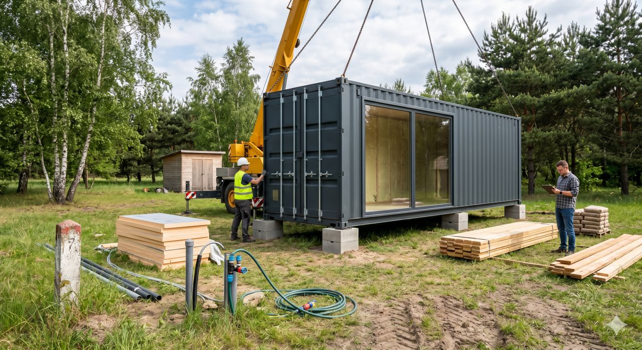 Jak legalnie postawić kontener na własnej posesji? Procedury, terminy i najnowsze przepisy 2026.